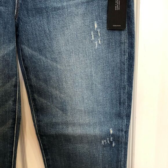 HUDSON - NWT L Sz 25 - Zoeey Straight-Leg Double Step Cropped Jean -Social Grace - Picture 4 of 16